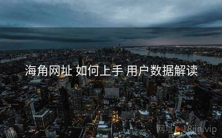 海角网址 如何上手 用户数据解读