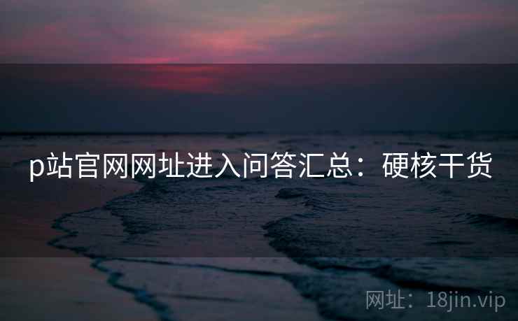 p站官网网址进入问答汇总：硬核干货