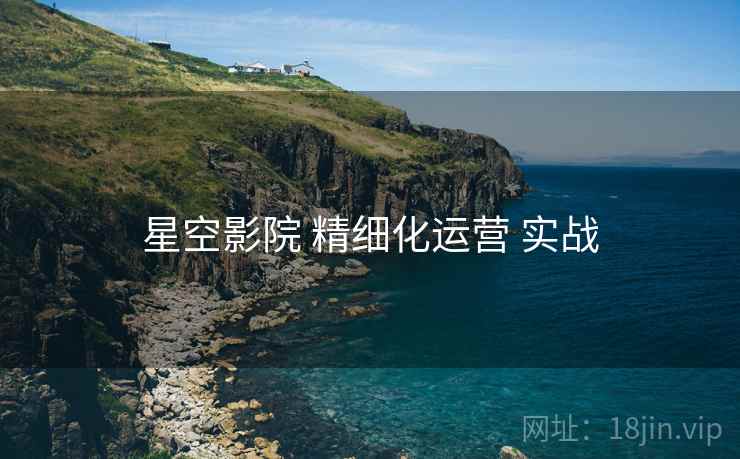 星空影院 精细化运营 实战