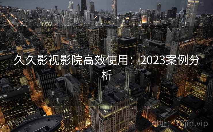 久久影视影院高效使用：2023案例分析