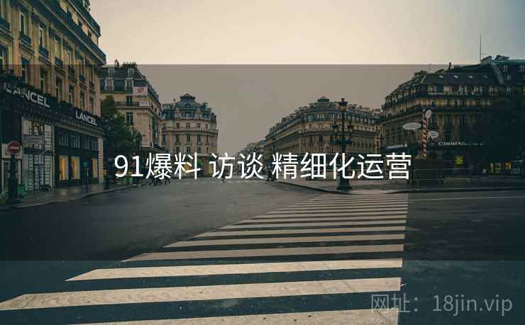91爆料 访谈 精细化运营